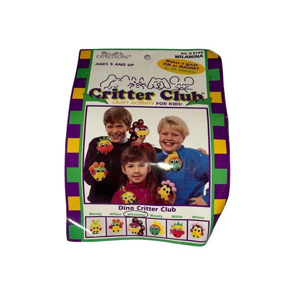 NIP Creative Expressions Critter Club for Kids Craft Activity Set 5 Characters - Picture 6 of 7